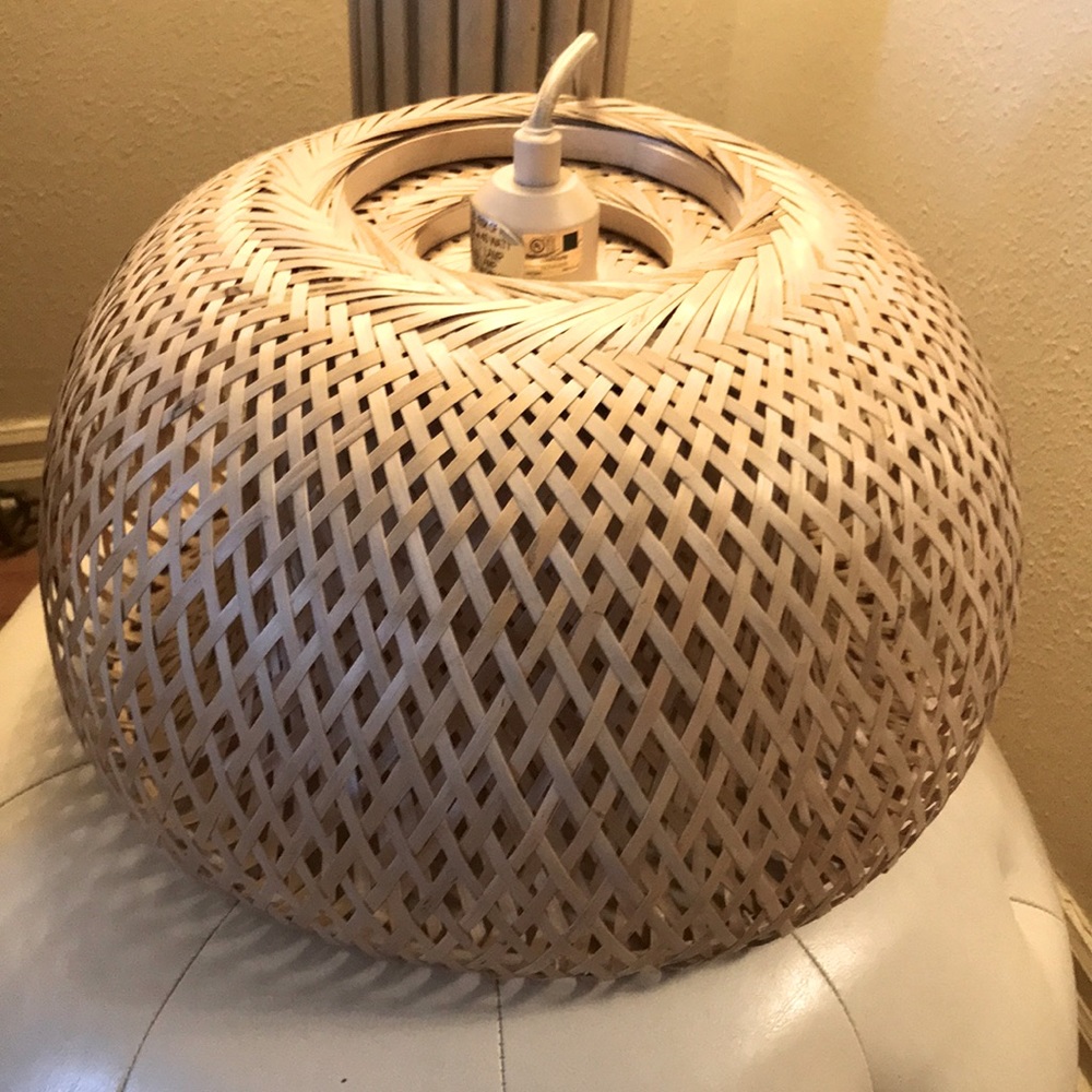Woven Bamboo Light fixture